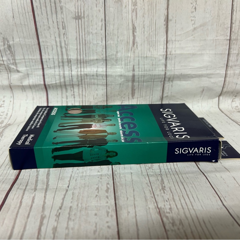 Sigvaris Compression Knee High Stockings Open Toe Small Long Crispa-972CSLO66 - Picture 7 of 10